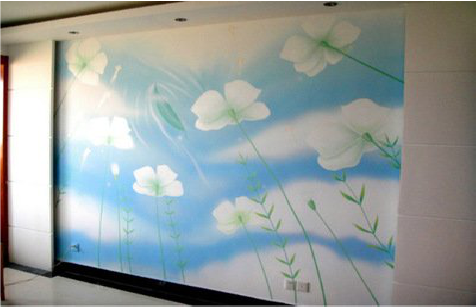 仁怀市画墙绘怎么画好白云的蓬松感？