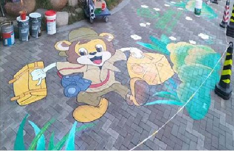 仁怀市夏季画地面彩绘会遇到的问题