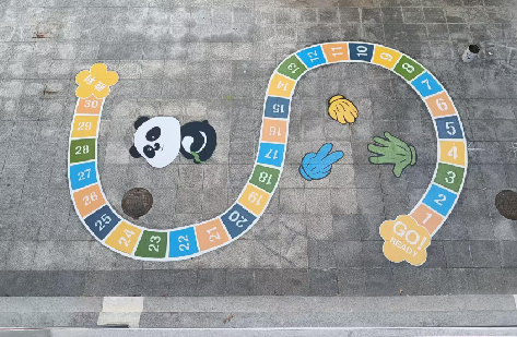 仁怀市地面游戏彩绘