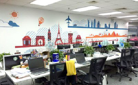 仁怀市教你设计办公室墙绘的方法。